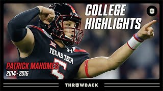 Patrick Mahomes quotUltimate Air Raid Athletequot Texas Tech Highlights  College Legends [upl. by Airahcaz]