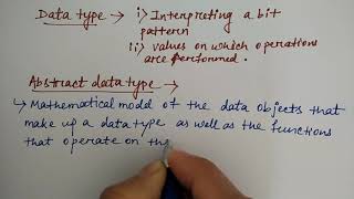 abstract data type in data structure in hindi  Lec2  DS  Niharika Panda [upl. by Cinom]