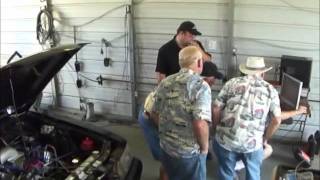 JMS 76mm Turbo Mustang Dyno Demonstration  14psi  721rwhp [upl. by Carlock]