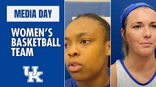 Kentucky womens basketball playerscoaches at 2023 Media Day [upl. by Amos]