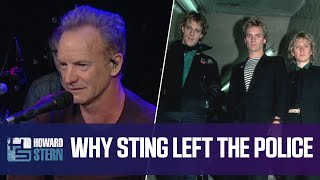 Why Sting Left the Police 2016 [upl. by Mayor]