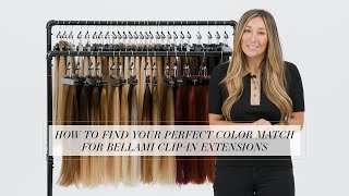 Find Your Perfect BELLAMI Silk Seam ClipIn Extension Color Match 2023 Edition [upl. by Ard412]