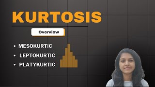 Brief introduction of kurtosis  Three types of kurtosis Mesokurtic Leptokurtic and Platykurtic [upl. by Assillem]