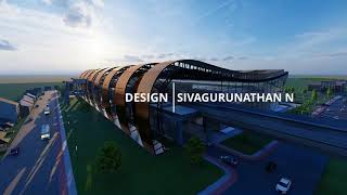 METRO STATION  ARCHITECTURAL THESIS 2020 UKKADAM  COIMBATORE  LUMION WALKTHROUGH [upl. by Laird]