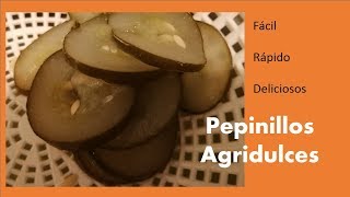 PEPINILLOS AGRIDULCES CÓMO HACER PEPINILLOS EN VINAGRE PEPINO ENCURTIDO [upl. by Daza]