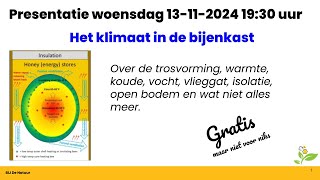 Het klimaat in de bijenkast [upl. by Okiman]