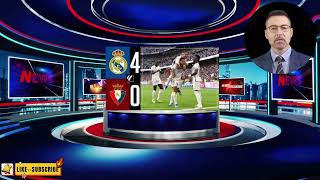 Real Madrid 4  Osasuna 0 [upl. by Attenej317]