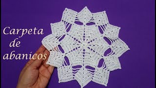 Carpeta de abanicos Crochet [upl. by Gall]