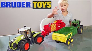 BRUDER TOYS 🚜 Grimme Kartoffelernter  Jeeps ✅ Review von Jack Jack [upl. by Gautea662]