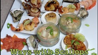 Scallops 6 Ways Taster Plate Video Recipe cheekyricho [upl. by Naired]