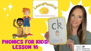 Learn the letters ‘ck’ saying c with me Lesson 16 [upl. by Rance]