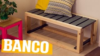 DIY  BANCO ESTILO PALLET [upl. by Syst]