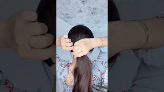 How to make a cute bun with a brooch  Part 4 hairstyle trending tips bun [upl. by Etoile]