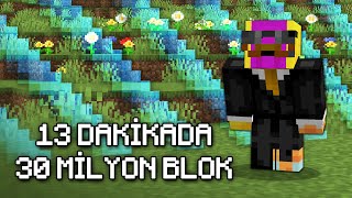 30 Milyon Blok Gitme Speedrun  Doğukan Adal Minecraft [upl. by Guinna544]