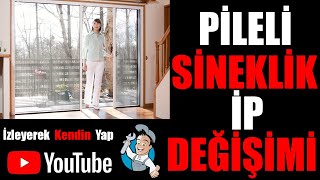 Pileli Sineklik İpİ Nasıl Takılır  Pencere   How to Attach Window Pleated Fly Line [upl. by Arutak331]