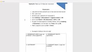 Tutorial Word menukaart maken [upl. by Nalehp]