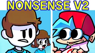 Friday Night Funkin VS Nonsense V2  Cutscenes  A Nonsensical Friday Night FNF Mod Funny Mod [upl. by Kyre]