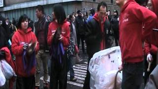 NYC New York Chinatown Chinese new year Lion dance 2012 [upl. by Ellyn596]