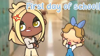 The first day of school The Woods family Daisy ANGELA GETS IN TROUBLE [upl. by Ttayw450]