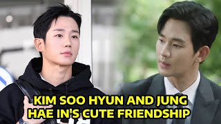 Kim Soo Hyun Talks About Friendship With Jung Hae In [upl. by Aretahs74]