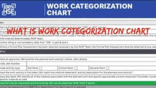 What is Work Categorization Chart [upl. by Piselli835]