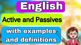 Active and Passives in English Grammar  Learn English  Daily English [upl. by Polly256]