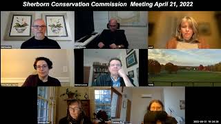 Sherborn Conservation Commission Meeting April 21 2022 [upl. by Suoivatram]