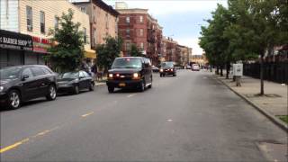 2 NYPD UNMARKED UNDERCOVER BLACK VANS RESPONDING ON ROCKAWAY AVENUE IN BROOKLYN NEW YORK [upl. by Isidore513]