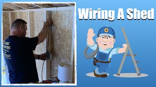 How To Wire a Shed with EXPOSED Wiring  Point Pleasant NJ [upl. by Bailar157]