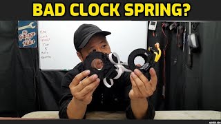 SYMPTOMS OF A BAD CLOCK SPRING [upl. by Nylyaj]