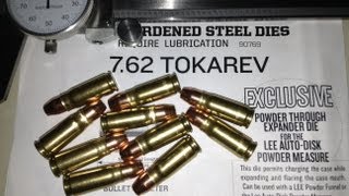 Hand ReLoading 762x25 Tokarev 90 Grain XTP [upl. by Stander558]