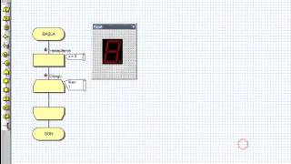 09 Counter via Flowcode v5 [upl. by Llereg]