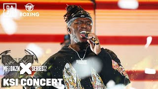 KSI Unveils New Single In Second DAZN X Series 17 Live Show [upl. by Naitsyrk]