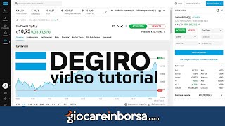 Degiro Guida Per Iniziare da Zero  Video Tutorial con Esempi Pratici [upl. by Nogas]