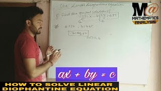 LINEAR DIOPHANTINE EQUATION EXAMPLES  LINEAR DIOPHANTINE EQUATION SOLUTION [upl. by Tak244]