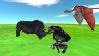 Black Rhino Vs Hydra Team  Animal Revolt Bettle Simulator  Kar gaming yt [upl. by Olethea592]