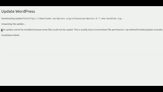 How to solve wordpress  The update cannot be installed because some files could not be copied [upl. by Sink]