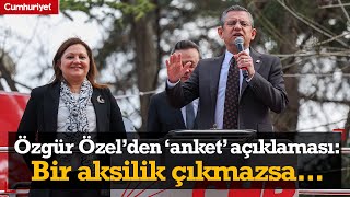 Özgür Özelden kritik anket açıklaması Bir aksilik çıkmazsa [upl. by Suedaht]