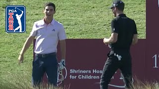 Joaquin Niemann aces No 17 at Shriners 2018 [upl. by Des157]