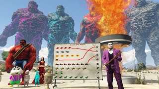 Franklin Teach Count and Match With Lava God Shinchan in GTA 5 [upl. by Boles]