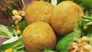 BOULETTES DE POMMES DE TERRES FOURRÉS À LA MOZZARELLA Croquette de pommes de terres fromage [upl. by Dudley]