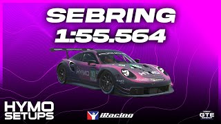 iRacing Hotlap  Porsche 911 RSR GTE  Sebring  GTE  2024 S4 Week 1 [upl. by Omixam]