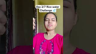 Day 0207 using Rice water as a toner💦 skincare ashortaday challenge [upl. by Yakcm]