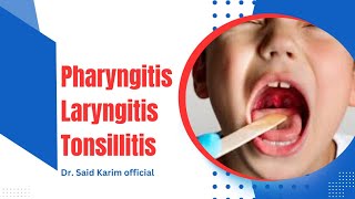 phyrangitis amp laryngitis and tonsillitis sign and symptoms leacture by Dr said Karim [upl. by Rust24]