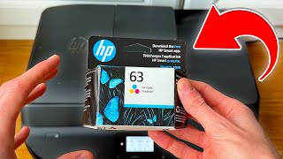 How To InstallReplace HP 63 Ink In Your Printer [upl. by Renee]