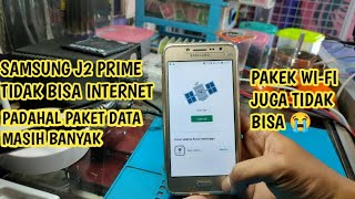 Mengatasi Samsung J2 PRIME Tidak Bisa Internet [upl. by Nidroj]