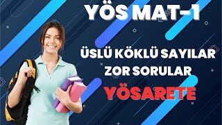 YÖS MATEMATİK 1  ÜSLÜ  KAREKÖK ZOR SORU ÇÖZÜMÜ  YÖS 2024 [upl. by Odrahcir]