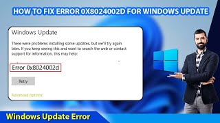 How to Fix Error 0x8024002d for Windows Update  Windows 11 Update Error 0x8024002d  Andwin Tech [upl. by Revorg]