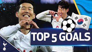 HeungMin Sons TOP FIVE Premier League goals of alltime [upl. by Fogg]