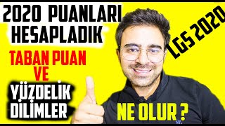 LGS 2020  Puanlarını Hesapladık  2020 taban puan ve yüzdelik dilimler ne olur [upl. by Gussman]